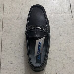 Josmo Black Men's Loafers with Silver Accent